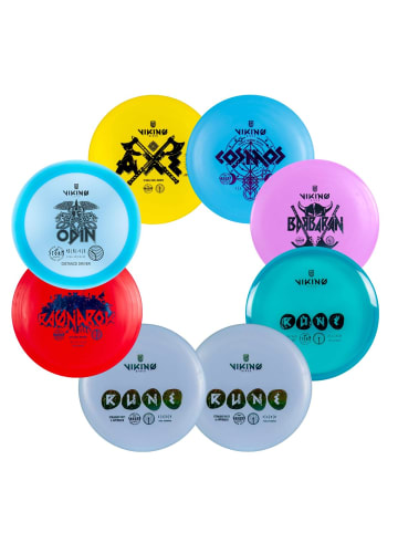 Viking discs Challenger Discgolf Bundle in Schwarz 26x24x22cm