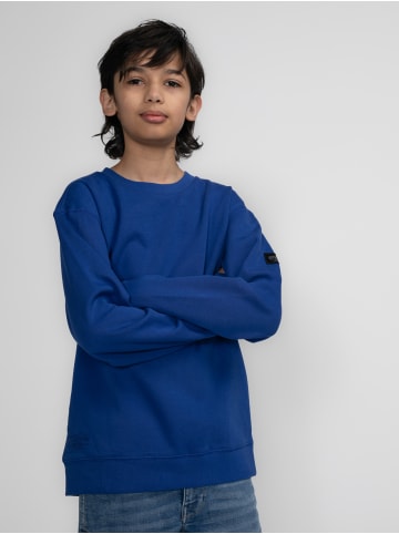 Petrol Industries Unifarbener Sweater StonyRiver in Blau