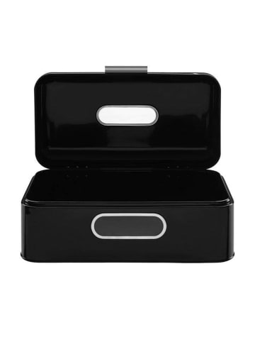 Echtwerk Metall Brotkasten "Retro" 17 l in Schwarz