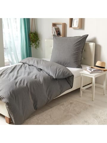 Traumschlaf Bettwäsche Basic Chambray in anthrazit