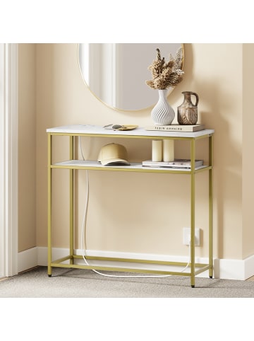 SoBuy Konsole in Gold - (W) 30 x (H) 75 x (L) 80 cm