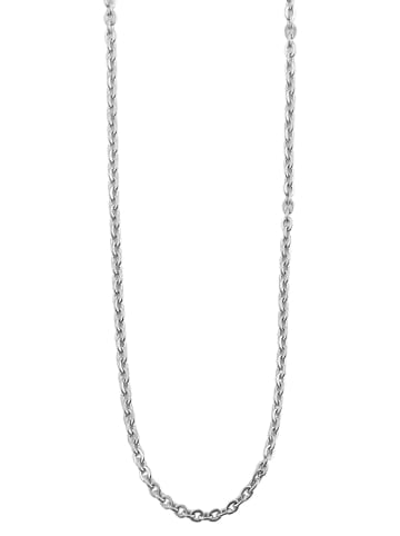 Adeliás Unisex Halskette – Ankerkette aus Edelstahl 45 cm in silber