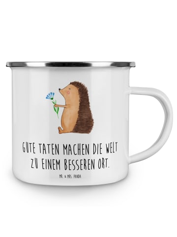 Mr. & Mrs. Panda Becher Freundlichkeiten verbreiten mit Spruch in Weiß