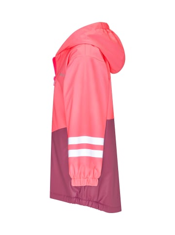 Playshoes Regenjacke Fleece-Futter in beere/pink