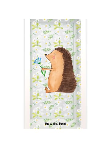 Mr. & Mrs. Panda Laterne Igel Blumen ohne Spruch in Transparent