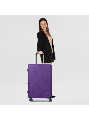 Franky Dallas 3.0 4 Rollen Trolley M 65 cm mit Dehnfalte in purple