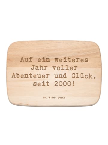 Mr. & Mrs. Panda Schneidebrett Spruch 2000 Geburtstag Abenteuer ... in Transparent