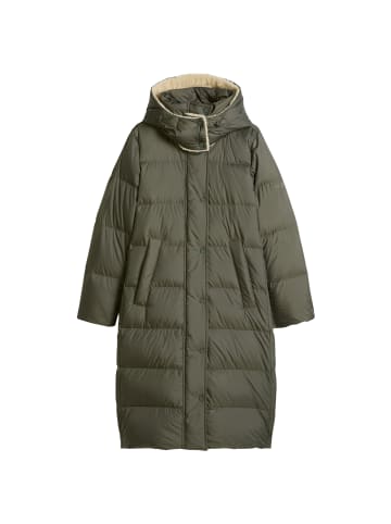 Marc O'Polo Puffer-Daunenmantel mit Kapuze regular in Burnt Coffee