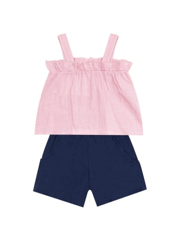 Denokids Zweiteiler Frilled Muslin in pink