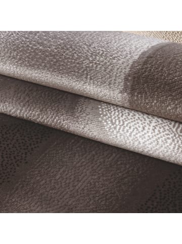KADIMA DESIGN Teppich Kurzflor Waschbar Wellen INN Strapazierfähig OEKO-TEX in Braun