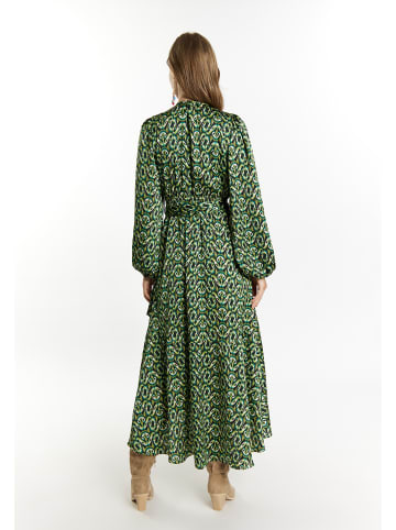 IZIA Damen Maxikleid in Grün Mehrfarbig