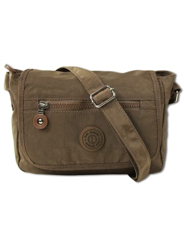 Bag Street Umhängetasche Nylon braun ca. 22cm