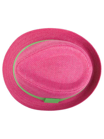 styleBREAKER Trilby Hut in Pink / Grün