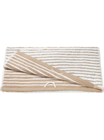 Erwin Müller Jacquard Duschtuch Konstanz in cappuccino