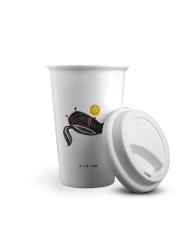 Mr. & Mrs. Panda Thermotasse Stinktier Ball ohne Spruch in Weiß
