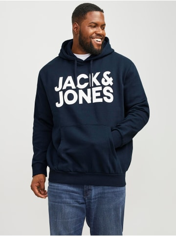 JACK & JONES PLUS Kapuzenpullover in Navy Blazer 2