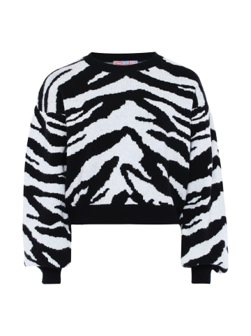 Sookie Damen Sweater in SCHWARZ WOLLWEISS