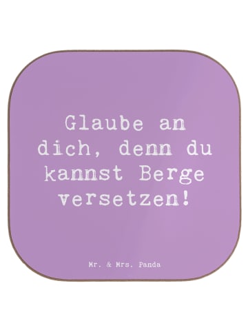 Mr. & Mrs. Panda Bierdeckel Spruch Selbstvertrauen stärken mit S... in Lavendeltraum