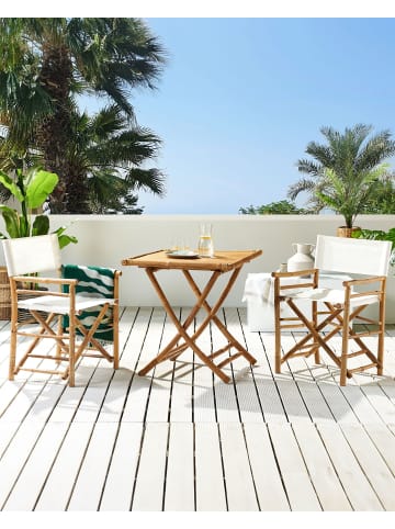 Beliani 2er-Set Gartenstuhl MOLISE in Braun/Weiß