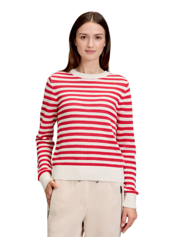 BETTY & CO Strickpullover mit Struktur in Cream/Red