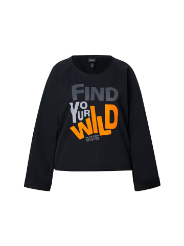 Ulla Popken Sweatshirt in schwarz