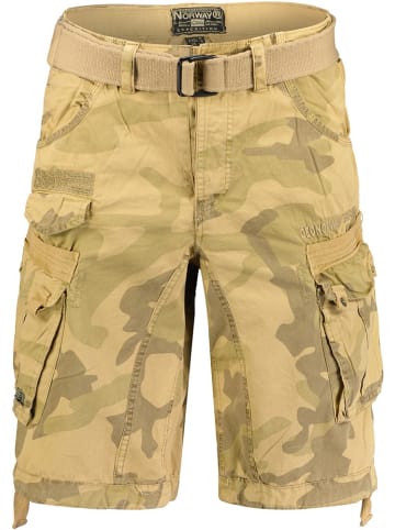 Geographical Norway Short "Panoramique New Camo Men 063" in Beige