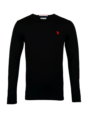 U.S. Polo Assn. U.S. Polo Assn. Longsleeve Longsleeve Shirt R-Neck Sweater in black