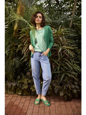 Laura Scott Shirtbluse in grasgrün-grafik