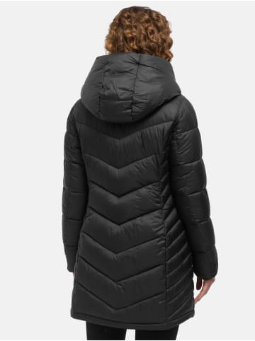 Tazzio Steppmantel "F809" - mit Kapuze - in Schwarz