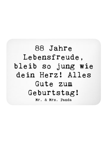 Mr. & Mrs. Panda Magnet Spruch 88. Geburtstag Jubel mit Spruch in Weiß