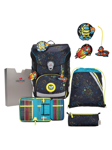 DerDieDas ErgoFlex Easy LED Schulranzen-Set 5-teilig in Crazy