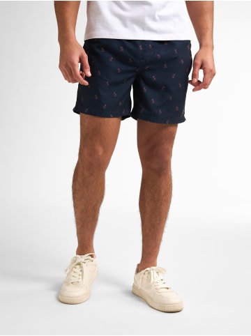 Petrol Industries Badehose mit Allover-Muster Wavecrestview in Blau