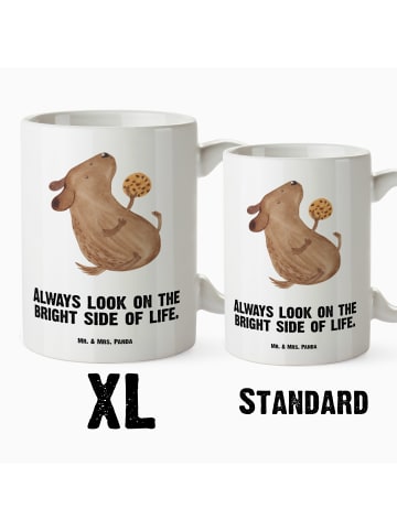 Mr. & Mrs. Panda Kaffeebecher Hund Keks mit Spruch in Weiß