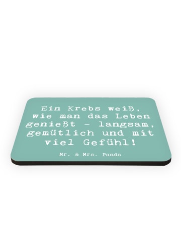 Mr. & Mrs. Panda Magnet Spruch Krebs Genießer mit Spruch in Meeresbrise