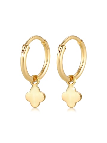Elli Ohrringe 925 Sterling Silber Kleeblatt in Gold