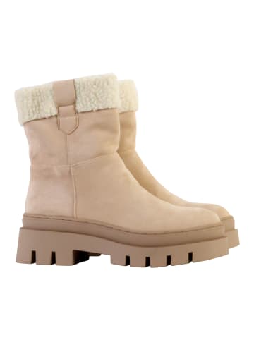 Divine Factory Stiefel mit Reißverschluss Beige