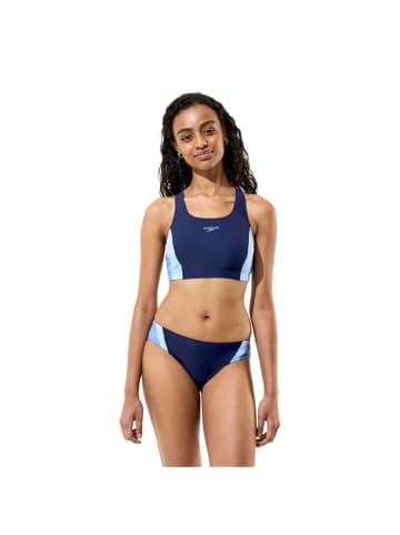 Speedo Bikini Colorblock in blau