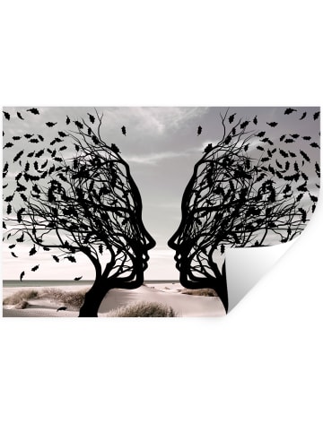 OnlyWow Wandtattoo Gesichtsbaum