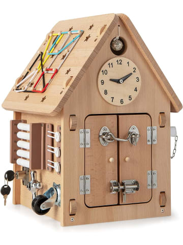 COSTWAY Spielhaus in Braun