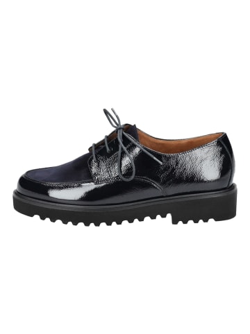 Halbschuhe Blau Lack