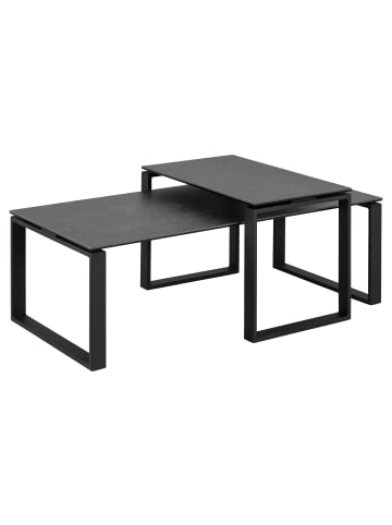 ebuy24 Couchtisch Kamma Schwarz 115 x 69 cm