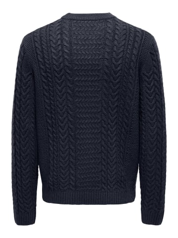 ONLY & SONS Strickpullover in Dark Navy