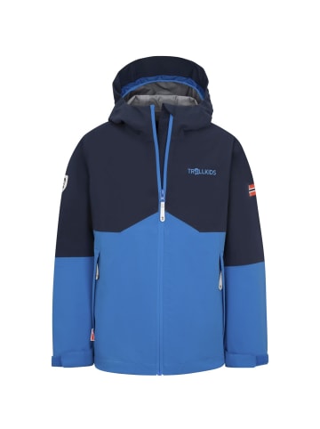 Trollkids Regenjacke "Gjende" in Marineblau/Blau