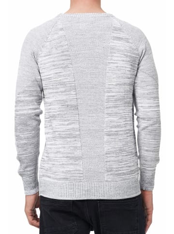 Rusty Neal Sportiver Feinstrick Rundhals Pullover in Grau