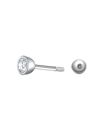 Glanzstücke München Piercing aus Sterling Silber mit Zirkonia in silber