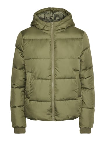 Pieces Wattierte Jacke in Deep Lichen Green