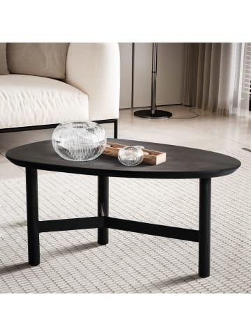 KADIMA DESIGN Couchtisch 86x50x37 cm Mango Massivholz / Metall Sofatisch