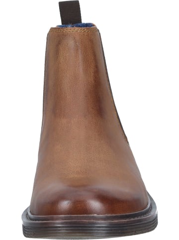 Bugatti Denim Chelsea Boots in cognac