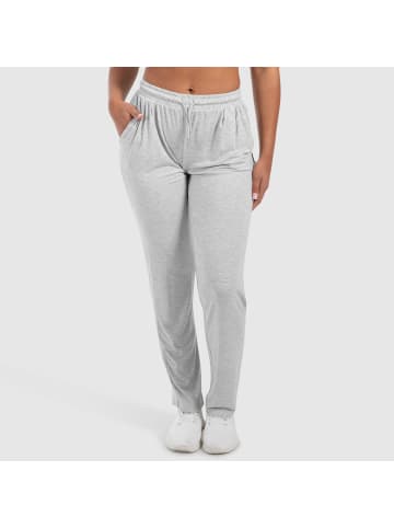 SMILODOX Jogginghose Brielle Modal in Grau Melange