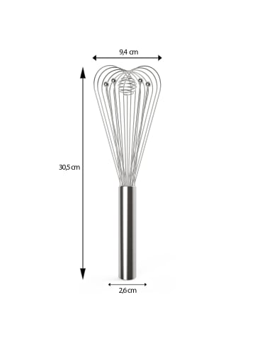 Stoneline Turbo-Blitz-Schneebesen 30,5 cm in Edelstahl